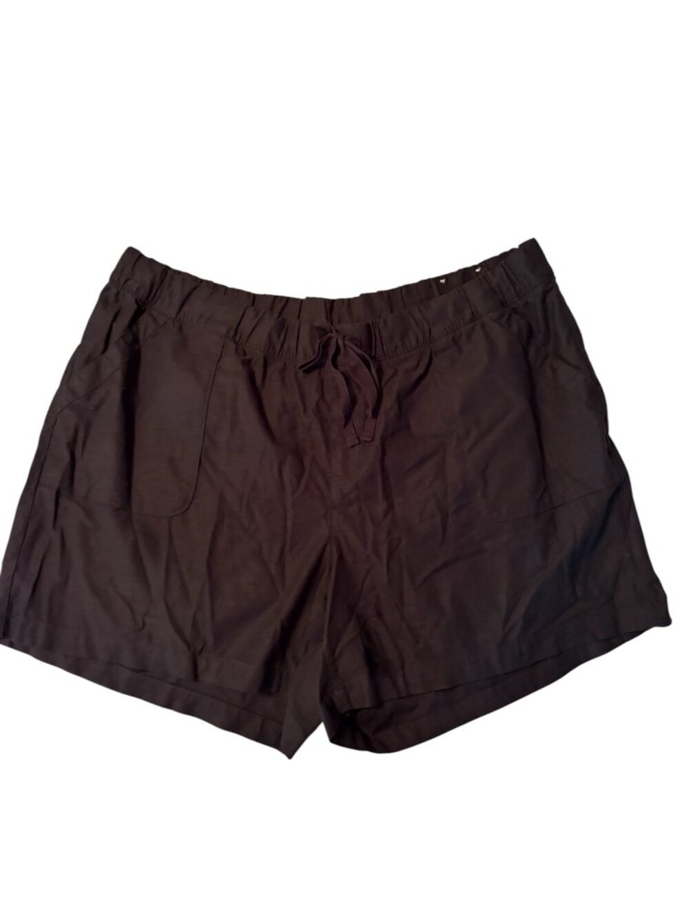 NWT Lane Bryant Size 20 Black Pull On Shorts with Drawstring Waist